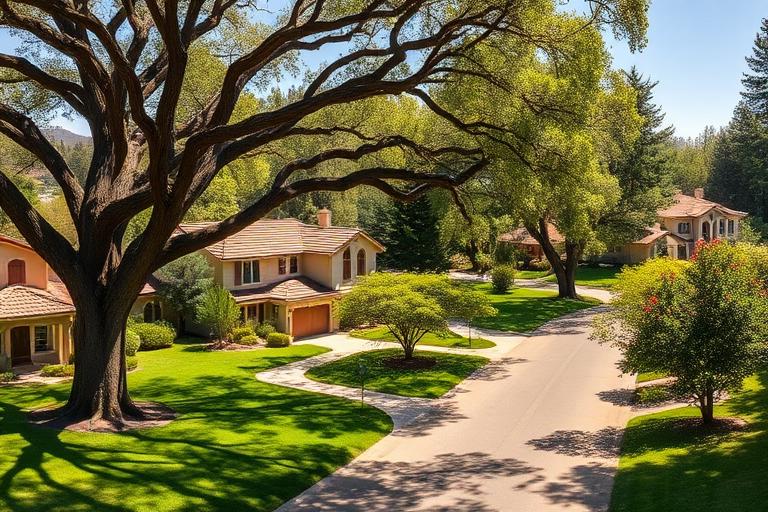 Saratoga California neighborhood