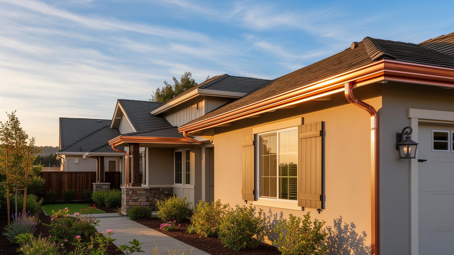 Beautiful Northern California home with seamless gutters installed